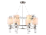 Люстра Ambrella light LH71291/6 SN/WH никель/белый E14/6 max 40W D680*730