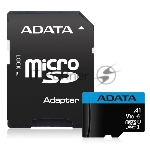 Флеш карта Micro SecureDigital 128Gb ADATA AUSDX128GUICL10A1-RA1 MicroSDXC Class 10 UHS-I, SD adapter