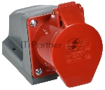 Розетка ОП 16А 380В 3P+PE+N ССИ-115 IP44 IEK PSR12-016-5