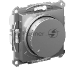 Светорегулятор (диммер) SE AtlasDesign повор-нажим, LED, RC, 400 Вт, мех. сталь