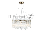 Светильник Ambrella light LH31251/6 BS/CL латунь/прозрачный E14*6 max 40W D510*270
