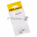 Переходник антенный, (гнездо F - штекер TV), (1 шт.) (пакет) PROconnect