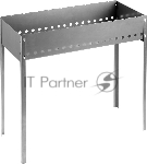 Мангал GRINDA "BARBECUE", усиленный, толщина 1,5мм, 700х300х700мм 427783