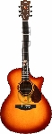 Электроакустическая гитара Kepma F0EPRO-BS цвет Cherry Burst