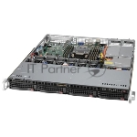 Платформа Supermicro SYS-510P-MR 1U, LGA-4189, TDP 270W, Intel C621A, 8xDDR4, 4x 3.5" NVMe/SATA drive bays (4x 3.5" NVMe hybrid), SATA3 (6Gbps), 1xPCI-E 4.0 x16 FHFL, 2x1GbE LAN,  1xRJ45 IPMI, 5xUSB 3.2, 6xUSB 2.0, 1xVGA, 2 COM, 2x400W