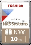 Жесткий диск HDD Toshiba N300 10Tb 7200rpm SATA-III 512Mb 3.5"