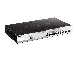Управляемый L2 коммутатор D-Link DGS-1210-10MP/FL2A с 8 портами 10/100/1000Base-T и 2 портами 1000Base-X SFP (8 портов PoE 802.3af/at, PoE-бюджет 130 Вт)