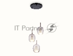 Подвесной светильник Ambrella light LH11156/3 BK/WH/TI черный/белый/янтарь E27*3 max 60W D425*1500