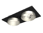 Комплект встраиваемого светильника Ambrella light XC6526023 SBK/MCH черный песок/хром матовый MR16 GU5.3 (C6526, N6133)