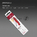 Нож кухонный Victorinox Swiss Classic 6.7831.FC1 стальной столовый лезв.110 мм серрейт. заточка красный карт. коробка, вид 4
