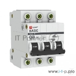 Автоматический выключатель EKF mcb4729-3-32C 3P 32А (C) 4,5кА ВА 47-29 Basic
