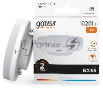 Лампа светодиодная Gauss Elementary 15Вт цок.:GX53 таблетка 220B св.свеч.бел.теп. (упак.:10шт) (83815)
