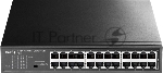 Коммутатор 24-Port 10/100 Mbps Switch, 24 10/100 Mbps RJ45 Ports, Switch/VLAN/Extend working mode DIP switch, Rack-mountable Steel Case, Power Saving, Plug & Play, Rack-Mount kits included