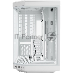 Корпус без блока питания Case HYTE Y70, Midi-Tower, TG, no fans, 2xUSB-A 3.2, 1xUSB Type-C, E-ATX, ATX, mATX, mITX Snow White