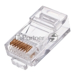 Вилка RJ-45 (8P8C) PLUG3UP6/10 универсальная cat.5e, контакты 6 микродюймов" (10 шт.)