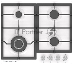 Газовая варочная панель Zigmund & Shtain G 14.6 W независимая, белый