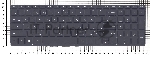 Клавиатура для ноутбука HP Pavilion 15-P 17-F черная с подсветкой