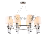 Люстра Ambrella light LH71293/8 SN/WH никель/белый E14/8 max 40W D830*780