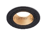 Встраиваемый точечный светильник Ambrella light TN102825 BK/GD черный/золото GU5.3 D92*50