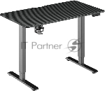 Стол игровой Defender компьютерный Electric черн, 110x60, высота 72-117 см