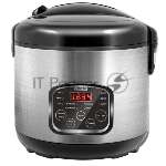Мультиварка Centek CT-1490 (сталь)скороварка,1000Вт; 5.0л, 8 программ, ненагр крышка, а/п покр(4)