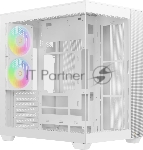 Корпус Ocypus Delta C74 ARGB White, Midi-Tower, белый, 2 x 120 мм