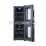 Винный шкаф CellarPrivate CP012-2Е черный, 32 л, 2 отсека, 12 бут., вид 2