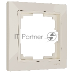 Рамка на 1 пост (слоновая кость, basic) W0012003