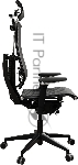 Кресло руководителя эргономичное Метта Yoga Spine Black Edition черный сиденье черный сетка с подголов. крестов.5-луч. металл хром, вид 26