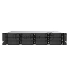 Сетевое хранилище без дисков SMB QNAP TS-1273AU-RP-8G NAS 12 HDD trays, 2x 2.5 GbE, rackmount, 2 PSU. 4-core AMD V1500B2,2 GHz, RAM 8 Gb (8 Gb UDIMM DDR4 (1 x 8 Gb) up to 32 Gb (2 x 16 Gb)). W/o rail kit RAIL-B02
