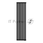 Дизайн-радиатор Royal Thermo Shift Q30 VC2180 - 10 секц. RAL9005m, вид 4