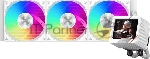 Система охлаждения PCCooler GT360 ARGb Display WH (310W, 360мм, LED temp., белый, ARGb/Fans: 3x120мм, 99CFM, 41.5dBA, 3000RPM/Pump 15dBA, 2600RPM, Rad thickness 27мм/S: 1851, 1700, 1200, 115X, AM5, AM4)