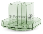 Органайзер настольный Deli 8942GREEN 140x140x98мм, зеленый, пластик