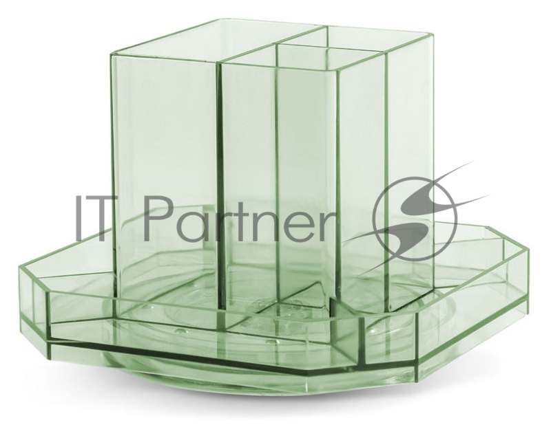 Органайзер настольный Deli 8942GREEN 140x140x98мм, зеленый, пластик