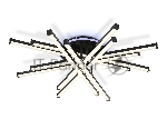 Потолочный светодиодный светильник Ambrella light FL6276 BK 119W черный 3000K-6400K+RGB 800*800*165 (ПДУ ИК)
