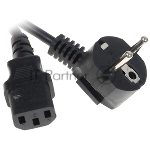 Кабель питания Cablexpert Schuko-C13, 3х0.5мм2, 6А, с заземлением, 1.8м, черный, без инд.уп., 500 шт [PC-186-1-2]