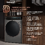 Стиральная машина Weissgauff WM 58411 Direct Drive Inverter Premium Steam Grey серая, загрузка фронтальная 11кг, 1400 об/мин., класс: A+++, вид 30