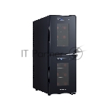 Винный шкаф CellarPrivate CP012-2Е черный, 32 л, 2 отсека, 12 бут., вид 4