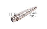 Переходник аудио FORCE CFA-010XLR (F) 3-pin на 1/4" TRS Jack (F), материал контактных частей медь, покрытие никель, матовый серебристый