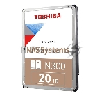 Жесткий диск HDD Toshiba N300 20Tb 7200rpm SATA-III 1024Mb 3.5"