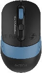 Мышь беспроводная A4Tech Fstyler FB10CS черный/синий, 2000 dpi, радиоканал, Bluetooth, USB, кнопки - 4