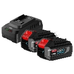 Набор аккумулятор и зарядное устройство Deli DE-CM20A4E (2АКБ 20V 4А*ч + ЗУ 2A, 20V)