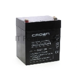 Батарея для ИБП CROWN CBT-12-4.5, напряжение 12В, емкость4,5 А/Ч, размеры (мм)90х70х101, вес 1,48 кг, тип клеммы - F2, тип АКБ - свинцово кислотная с загущеным электролитом в гель, срок службы 6 лет