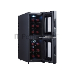 Винный шкаф CellarPrivate CP012-2Е черный, 32 л, 2 отсека, 12 бут., вид 5