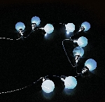 Гирлянда садовая на солнечной батарее 10 LED ламп Большие Шары белый свет Solar, 1/24