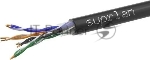 Кабель информационный Suprlan Median 01-0335-1, cat.5e U/UTP 4 пары, 24AWG, PE, внешний, 305м, черный