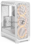 Корпус Fractal Design Meshify 3 White RGB TG Clear Tint, Midi-Tower, белый, 3 x 140 мм