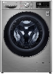 Стиральная машина LG F4V5RGP2T серебристая, загрузка фронтальная 10.5 кг, 1400 об/мин, класс A