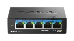 Коммутатор D-Link DMS-105/A2A, 5×2.5 Гбит/с, неуправляемый