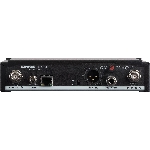 Цифровой двухканальный приемник SHURE ULXD4DE=-G65 съемные антенны, крепление в рек, Dante, 470 - 606 МГц, вид 2